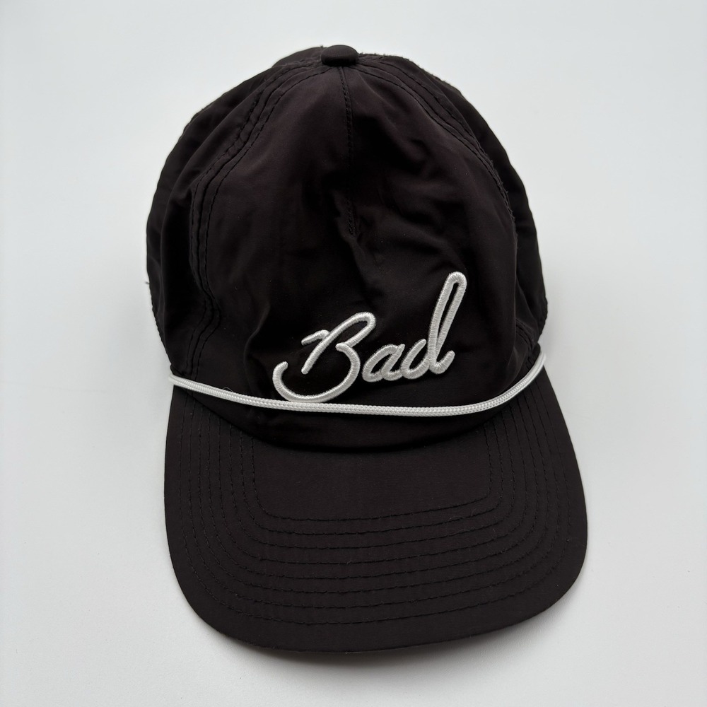Bad‎ Birdie Black Script Rope Golf Hat Snapback Adjustable Performance